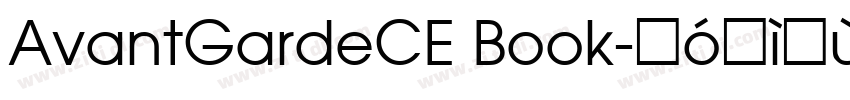 AvantGardeCE Book字体转换